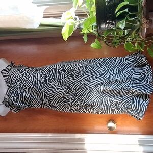 Zebra Print Cocktail Dress